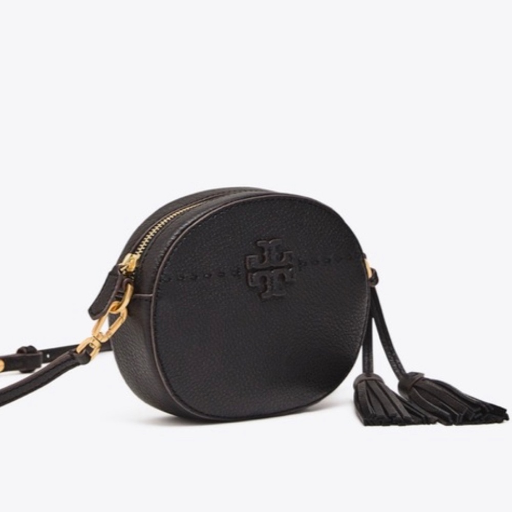 Tory Burch Round Crossbody (black)